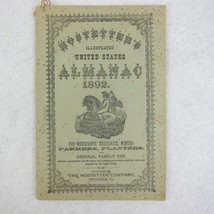 Hostetter&#39;s Almanac Quack Medicine Medical Advertising Antique 1892 RARE - £15.71 GBP