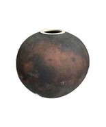 Raku Fired Iridescent Large Pottery Vase Bowl Artist Signed Studio Art - $1,411.25 MXN