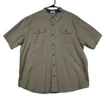 Wrangler Shirt Mens XL Brown Button Up Stretch Western Outdoor Work Flex - £19.70 GBP
