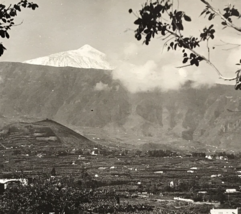 VTG RPPC Orotava Valley &amp; Mount Teide Real Photo Postcard Aerial View - $9.49