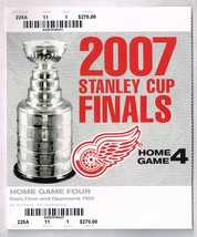 2007 NHL Stanley Cup Finals Home Game 4 Phantom Ticket Detroit Red Wings - £7.49 GBP