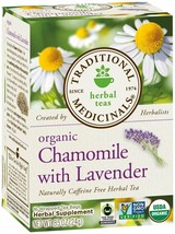 Traditional Medicinals Teas Organic Chamomile with LavenderTea Bags, 16 Count - £8.88 GBP