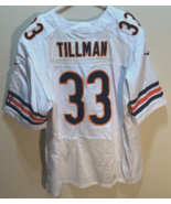 Charles Tillman #33 Chicago Bears NFL Nike NFC Vintage White Sewn Jersey 56 - $183.36