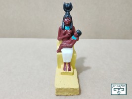 A unique statue of the Egyptian goddess Isis breastfeeding Horus, the most famou - £117.55 GBP