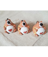 Three Vintage Hand Made Clay Cat Bells. - $711.06 MXN