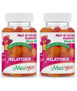 2 Maxi Health Mel-O-Licious! Gummies Melatonin 1 mg - Assorted Fruit Flavor - $920.34 MXN
