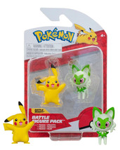 Pokemon Pikachu &amp; Sprigatito Battle Figure Pack New in Package - £15.61 GBP
