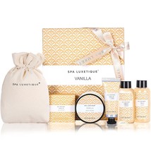 Spa Luxetique Vanilla Gift Set Body Lotion, Shower Gel, Bubble Bath EXP 11/26 - £18.19 GBP