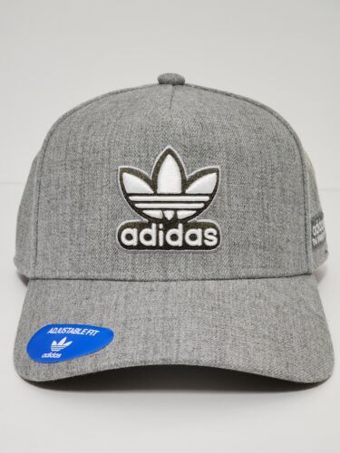 Primary image for Adidas M Originals A-Frame Snapback Cap Gray White Embroidered Adjustable Hat