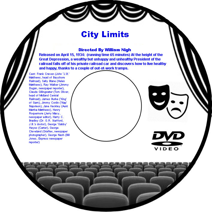 City Limits 1934 DVD Film Comedy Frank Craven Sally Blane Ray Walker Claude Gill