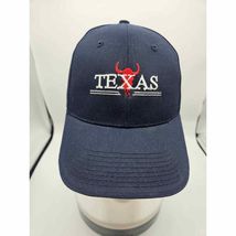 Texas State Head To Toe Baseball Cap Blue Red Longhorn Adjustable - $9.39