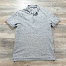 Old Navy Mens Large Polo Short Sleeve Shirt Gray Heather Sport Casual Vacation - £8.29 GBP