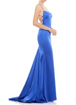 leena for Mac Duggal Charmeuse Corset Back Ruched Derrière Trumpet Gown (Size 12 - £202.95 GBP