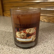 Yankee Candle Vanilla Caramel Jar Candle 10 oz No Lid - £15.22 GBP