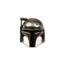 Star Wars Boba Fett Helmet Pewter Lapel Pin Silver - £8.74 GBP