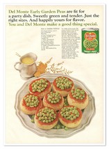 Del Monte Early Garden Sweet Peas Recipe Vintage 1968 Full-Page Magazine Ad - $9.70