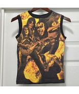 VTG 90s Incredible KISS Tanktop Shirt Glam Metal Band Sleeveless Women&#39;s S - $649.15 MXN