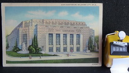 STD Vintage Civic Auditorium Oklahoma City Oklahoma Posted 1945 Linen - £1.17 GBP