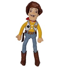 Disney Toy Story Woody Cowboy Poseable Plush Stuffed Animal 15&quot; - £22.25 GBP