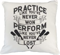 Practice Like You&#39;ve Never Won Winner Pillow Cover for Baseball Player, Coach, A - £19.83 GBP+