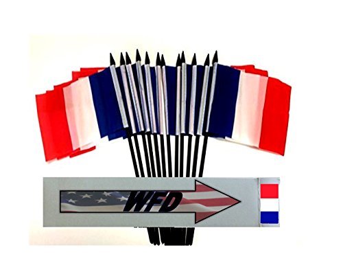 Pack of 12 4&quot;x6&quot; France Miniature Desk &amp; Table Flags, 1 Dozen 4&quot;x 6&quot; Fre... - $9.95+