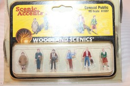 HO Scale Woodland Scenics, General Public Figurine Set #A1837 BNOS - £19.18 GBP