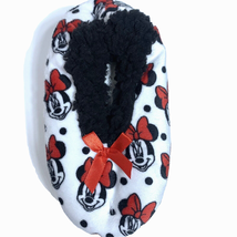 Girls Slipper Socks Disney Minnie Mouse Fuzzy Babba Size S/M Shoe Size 8-13 NEW - £4.31 GBP