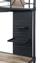Cordelia Twin Loft Bed w/Desk, Antique Oak, Sandy Black &amp; Dark Bronze - €815,17 EUR
