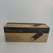 NEW IN BOX! Pampered Chef Scalloped Silver Bread Tube Pan - $11.97