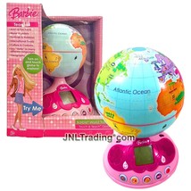 Year 2007 Barbie World Traveler TOUCH &amp; TEACH GLOBE with 10 Games, LCD &amp;... - £67.93 GBP