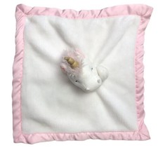 Carters Unicorn Lovey Pink Security Blanket Plush 14”X14” - $20.04
