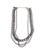 Women&#39;s Multi-Layer 3 Strand 35in Silver Tone Necklace with Purple Clear... - €13,55 EUR