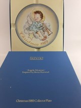 1989 Hummel Christmas Plate Sister Berta Hummel Angelic Musician W/Box - £9.81 GBP