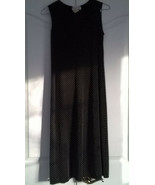 r.n.kidz Girls Ronni Nicole Black Dress with embroidered white dots Size 16 - $27.06 CAD