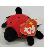 MM) 1993 TY Teenie Beanie Babies Lucky the Ladybug Stuffed Toy - £4.65 GBP