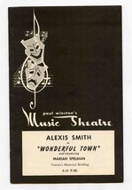 Wonderful Town Souvenir Program Paul Winston&#39;s Music Theatre 1957 Dayton... - $15.84