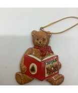 Gordon Fraser Teddy Bear with Carols Book 3&quot; Christmas Tree Ornament - £8.47 GBP