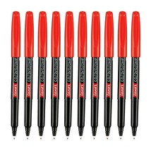 10 x Fine Tip Permanent Marker Pen Pens Red CD DVD OHP Marker Water Proo... - £7.57 GBP