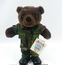 Bear Forces of America Camo Air Force Plush Bear Ira Green - £17.37 GBP