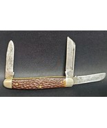 Vintage Kutmaster Stockman UTICH NY USA 3.5&quot; Folding 3 Blade Pocket Knife - $33.95