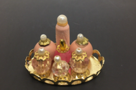 Vanity Tray With Perfume Bottles For Dollhouse 1.5&quot; x 1&quot; x 1&quot; - £3.84 GBP