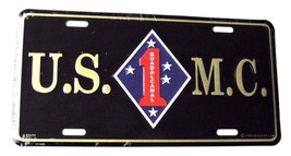 Marine Corps 1ST Division Car Tag License Plate - £23.97 GBP