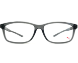 Puma Eyeglasses Frames PU01850A 004 Clear Gray Rectangular Full Rim 55-1... - $39.59