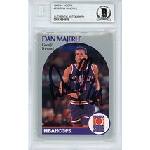 Dan Majerle Phoenix Suns Auto 1990 NBA Hoops Signed On-Card Beckett Autograph - £77.85 GBP