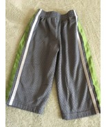 Athletic Works Boys Gray Mesh Green Side Stripe Athletic Pants 18 Months - €3,78 EUR