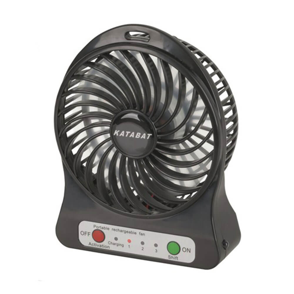  Mini USB Rechargeable Fan w/ LED Light (Black) - $36.95