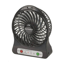  Mini USB Rechargeable Fan w/ LED Light (Black) - £29.63 GBP