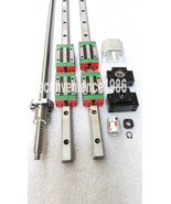 2 pcs HGR15-400mm  Linear rail &amp; HGH15CA &amp;RM1610-450mm Ballscrew&amp;BF12/BK... - $154.69