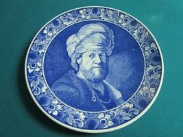 Holland Delft Pottery Wall Plaque Man Met Tulband 12&quot; - £114.72 GBP