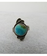 Turquoise Ring Native Tribal Design Arrows Size 5 Sterling Silver Southw... - $1,316.98 MXN